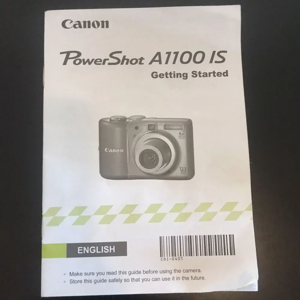 Canon PowerShot A1100IS 12.1 MP Digital Camera 4x Optical Image Stabilized WORKS